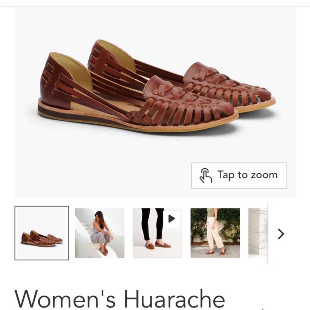 Nisolo Huarache Sandal, Burnt Siena SZ 7